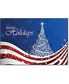 Cards: Patriotic Tree Card To Calendar